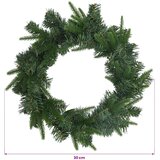  Božićni vijenac Zelena Ø 30 cm PVC i PE | shoptok.hr
