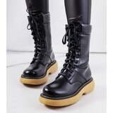 Gemre Black combat-style ankle boots Redel | Shoptok.si
