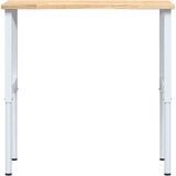 vidaXL Delovna miza 100x60x(71,5-98) cm trdna hrastovina | Shoptok.si