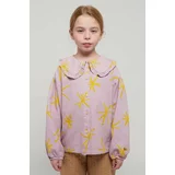 Bobo Choses Otroška bombažna srajca vijolična barva
