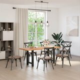 Furnova Noge kavne mizice črna 2 kosa 60x(72-73) cm jeklo, (21913004) | Shoptok.si