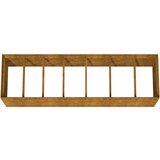 vidaXL Povišena vrtna gredica 280 x 80 x 80 cm od čelika COR-TEN | shoptok.hr