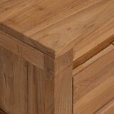 vidaXL ormar 110 x 30 x 35 cm Prirodna Čvrsto teak drvo | shoptok.hr
