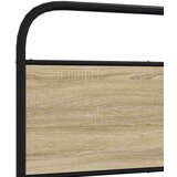 Metalni Kovinski posteljni okvir brez vzmetnice sonoma hrast 183x213 cm, (21610889) | Shoptok.si