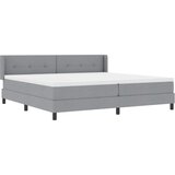  Krevet s opruga kutije Svijetlo siva 200 x 200 cm tkanina | shoptok.hr
