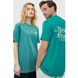 Mercer Amsterdam Bombažna kratka majica zelena barva
