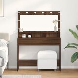 vidaXL Smeđi hrast Drvena kompozicija 100 x 41 x 135 cm Toaletni stol Cijene