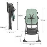 Kinderkraft hranilica FOLDEE, zelena | shoptok.hr