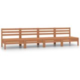 Maison Chic Seti vrtnega pohištva - Vrtna garnitura - Vrtni pohištvo set 4-delna medeno rjava trdna borovina, (21810817) Cene