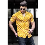 Madmext Shirt - Yellow - Regular fit