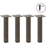  Noge za klubsko mizico 4 kosi naravno jeklo 30-32 cm jeklo | Shoptok.si