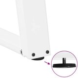  Noge za jedilno mizo v obliki črke U, 2 kosa, bele barve, 100 x (72-73) cm, jeklo, (22123884) | Shoptok.si