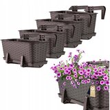 KADAX Balkonski zaboj 40 cm Stojala za cvetlične lončke 4 kosi, (5000346065) | Shoptok.si