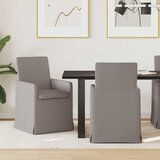 Trpezarijske stolice 2 pcs Sivo-smeđa 57 x 67 x 95 cm tkanina | shoptok.hr