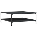  Stolić za kavu crni 100 x 100 x 40 cm od konstruiranog drva | shoptok.hr