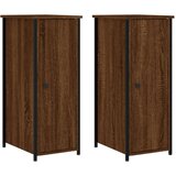 Maison Chic Dvo delni komplet Nočne omarice - Nočne mize rjavi hrast 32x42x80 cm inženirski les, (21690139) | Shoptok.si