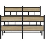  Metalni okvir kreveta bez madraca boja hrasta sonome 120x190 cm | shoptok.hr