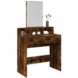 The Living Store Toaletna mizica z ogledalom dimljen hrast 80x41x144,5 cm - Toaletna Mizica, (21671120) Cene