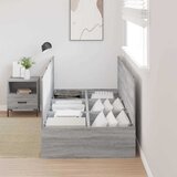  Krevet s ladicama Siva Sonoma 100 x 200 cm Konstruirano drvo | shoptok.hr