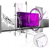  Slika na akrilnom staklu - Purple Expression [Glass] 100x50 | shoptok.hr