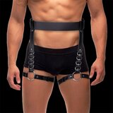 INTOYOU BDSM Line Didier Leg & Waist Bondage Harness Black Cene