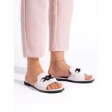 GOODIN Women's white flat flip flops Cijene