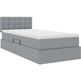  Krevet s madracem i skladištem Svijetlo siva 90 x 200 cm - Svjetlosiva 90 x 200 cm Gumbi | shoptok.hr