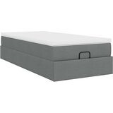 vidaXL otomanski okvir kreveta s madraca tamnosivi 90x200cm od tkanine | shoptok.hr