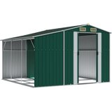  Vrtno spremište zeleno 277 x 279 x 179 cm od pocinčanog čelika | shoptok.hr