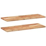  Plutajuće police 2 kom 100x30x2 cm Masivno drvo akacije s uljnim premazom | Shoptok.si