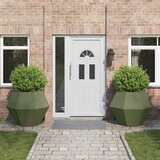  Sadilica 2 pcs Maslinasto zelena 100 x 100 x 80 cm Čelik | shoptok.hr