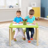  Otroška miza z dvema stoloma, zelena | Shoptok.si