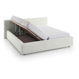 Meise Möbel Bela oblazinjena zakonska postelja s prostorom za shranjevanje z letvenim dnom 160x200 cm Cube – | Shoptok.si