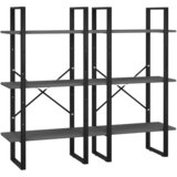 Police za pohranu sive 60 x 30 x 210 cm od konstruiranog drva | shoptok.hr