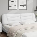  Jastuk za uzglavlje Hvar bijeli 200 cm od umjetne kože | shoptok.hr
