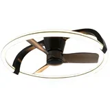 stropni ventilator led stockholm black 37W 4300lm 2700-6000K