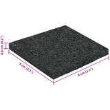  Gumenasti granulatni vanjski pod Crna 9 x 9 x 0,6 cm Guma | shoptok.hr