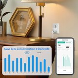 KETOTEK 4x pametna WiFi vtičnica z merjenjem porabe 10A | Shoptok.si