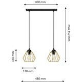  visilica na lanku AGAT 2xE27/15W/230V zlatna/crna | Eponuda.com