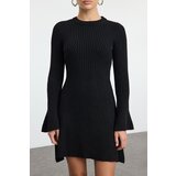 Trendyol Black Mini Knit A-Line Form Fit Dress Cene