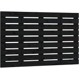  Zidno uzglavlje crni 106 x 3 x 63 cm od masivne borovine | shoptok.hr