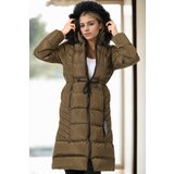 Dewberry Z6758 WOMEN'S COAT-KHAKI-1 Cijene