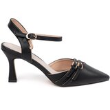 GOODIN Black pumps with open heel | Shoptok.si