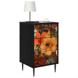  Noćni ormar GENNEP Crni hrast 36 x 33 x 61 cm Konstruirano drvo | shoptok.hr