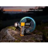 Fenix HM61RV30 - LED prigušiva punjiva čelna lampa LED/USB 4000 mAh IP68 1800 lm 400 h crna | Eponuda.com