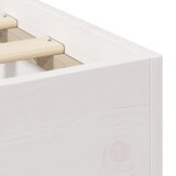  Krevet s daskama s pohranom Bijelo Masivna borovina | shoptok.hr