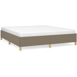  Okvir za krevet s oprugom smeđesivi 160x200 cm od tkanine | shoptok.hr