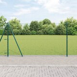 vidaXL Ograde Set s Baznim Pločama Set od 26 Zelena Metal Cijene