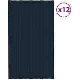 Krovni panel 12 pcs Antracit 80 x 45 cm Pocinčani čelik | shoptok.hr
