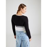Karl Lagerfeld jeans Bodi majica crna / bijela | shoptok.hr